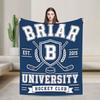 Off Campus Briar U Hockey Romance Blanket Warm Soft Street Trend Plush Throw Blanket For Kids Adult Living Room Bed Cover