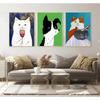Cats and Dog Nordic Cute Simple Cartoon Canvas Poster Unframed Wall Art Painting Fashion Home Decoration living room accessories