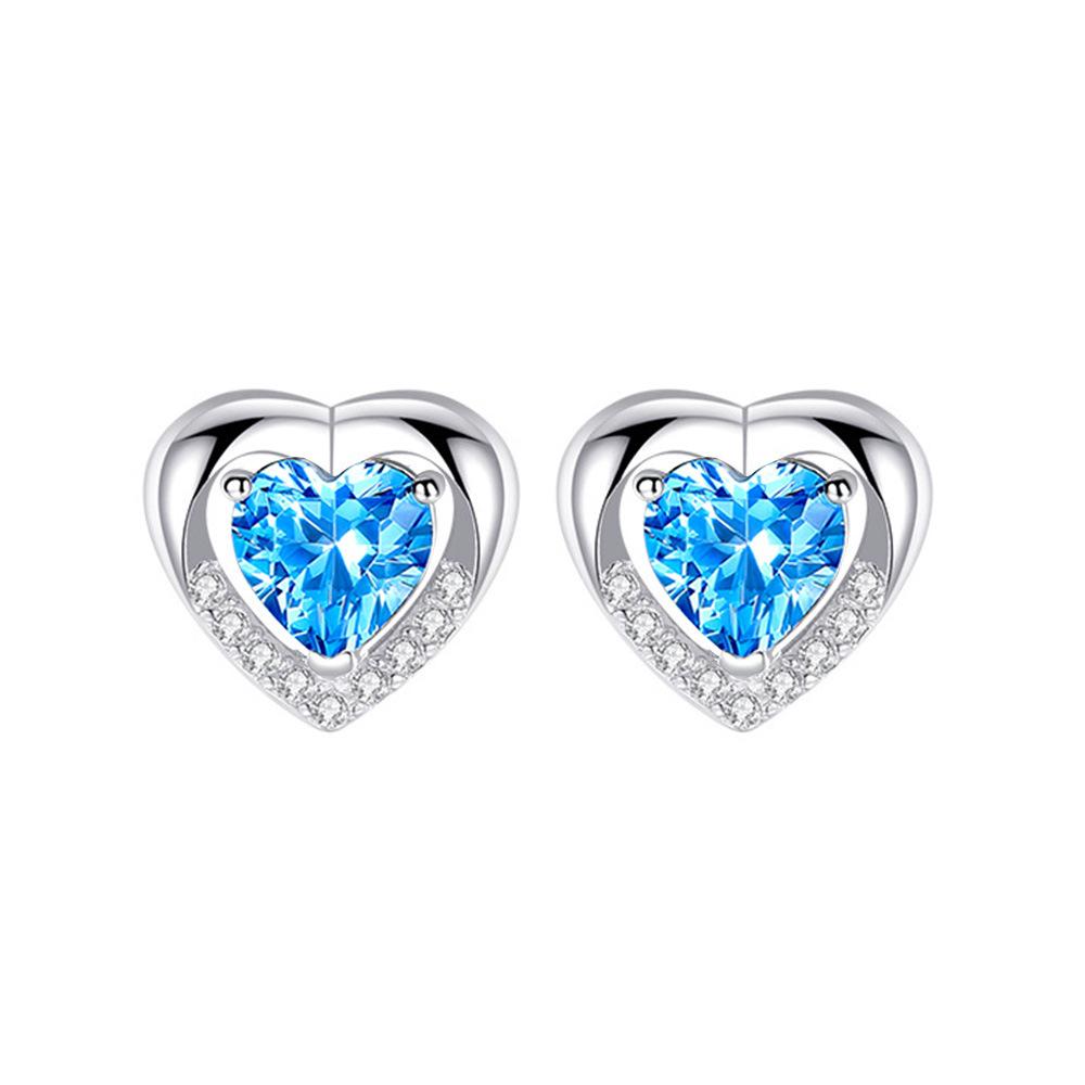 

Океан Вічне Серце Намисто Жіноче Корейська Версія Світла Розкіш Ніша Форма Серця Кулон Намисто Сережки Браслет Набір з Трьох Предметів