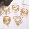 3PCS Fashion Thick Chain Link Bracelets for Women Vintage Snake Chain Gold Color Silver Color Bangles Bracelets Set Punk Jewelry