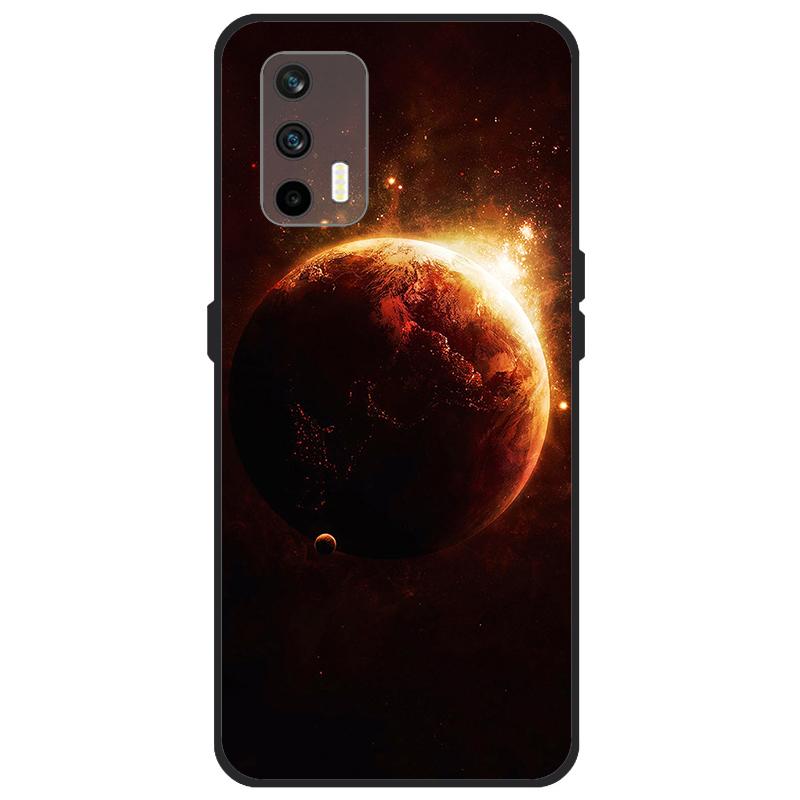 Funda Para Realme GT 5G Funda RMX2202 Cubierta Trasera de Silicona Suave Para OPPO Realme GT 5G 6.43 pulgadas Dibujos Animados TPU Parachoques de Teléfono Bolsas Estuche