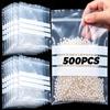 Transparent Writeable Self Sealing Bags Resealable Storage Bags for Snack Pill Jewelry Small Item Classification Packaging Bags