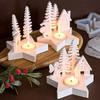 Christmas Tree Angel Elk Santa Claus Candlestick Mold DIY Star Design Candle Holder Casting Molds Plaster Resin Crafts Making