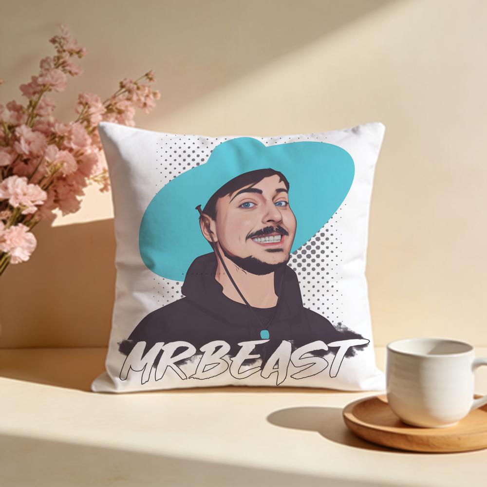 Trendy BBeastful Cushion Cover Stylish Washable Pillow Cover Ideal for Couch Bedroom Car Decoration