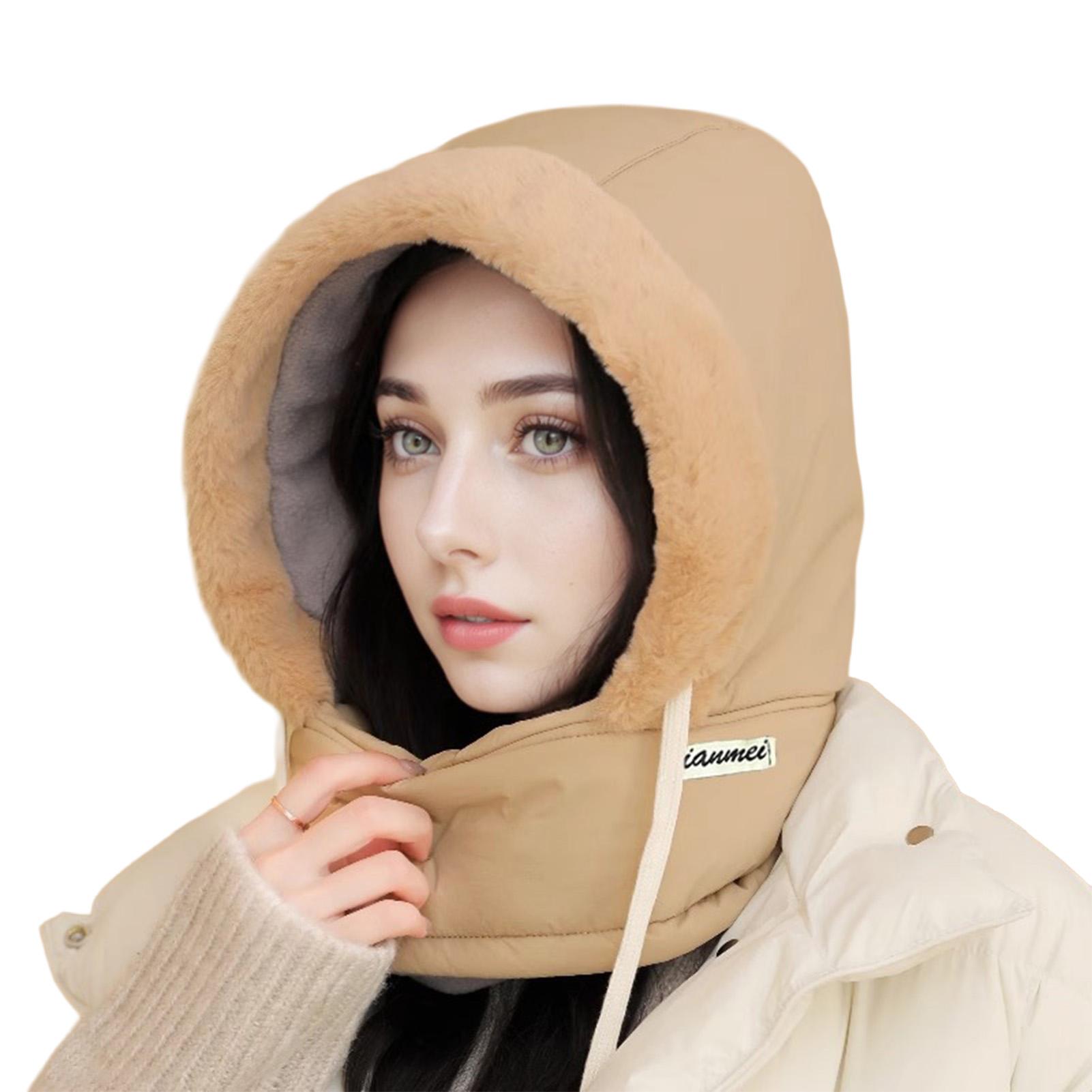 

Winter Down Lei Feng Hat Windproof Thermal Insulated Hood for Men Women Outdoor Skiing Hiking Riding Cold Weather Activities