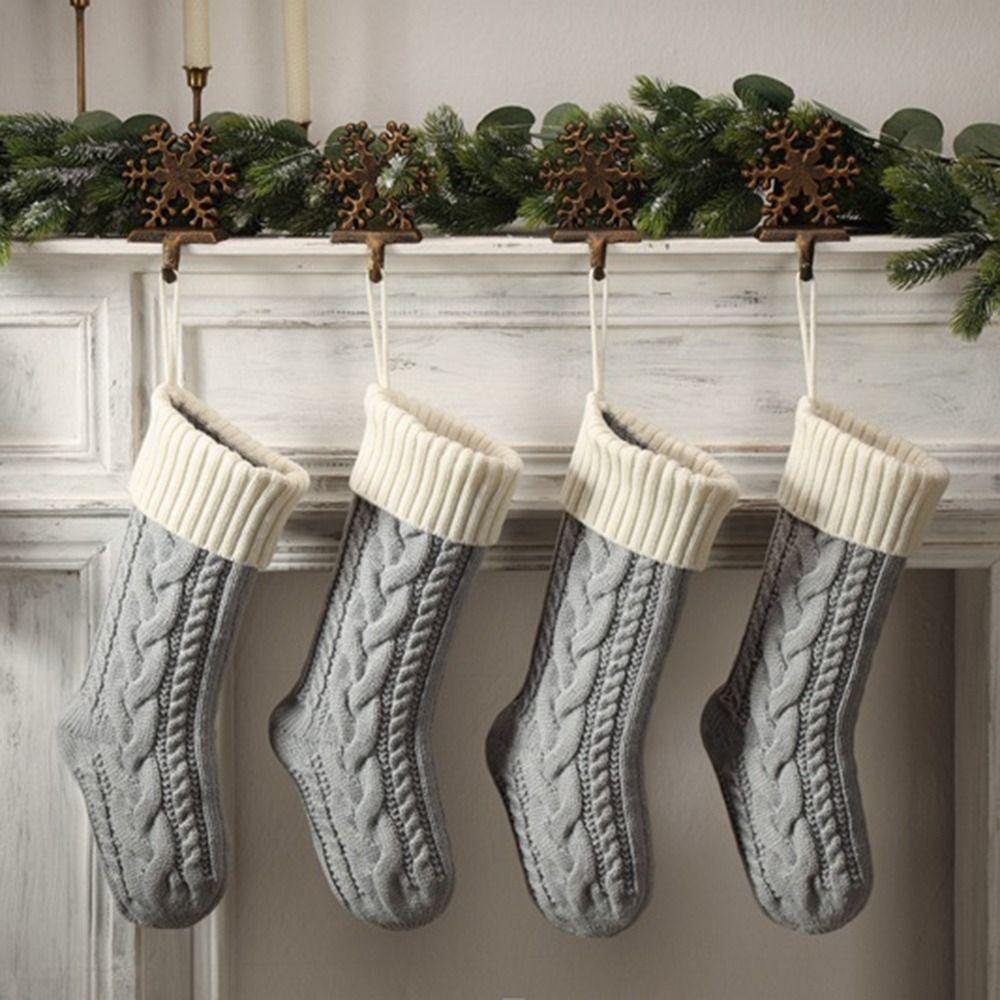 Santa Claus Christmas Gift Bag Winter Christmas Tree Decor Plus Christmas Stocking Sack  Home