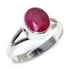 Red Ruby(Simulated) Gemstone Handmade 925 Sterling Silver Jewelry Ring S.9 Y1l62
