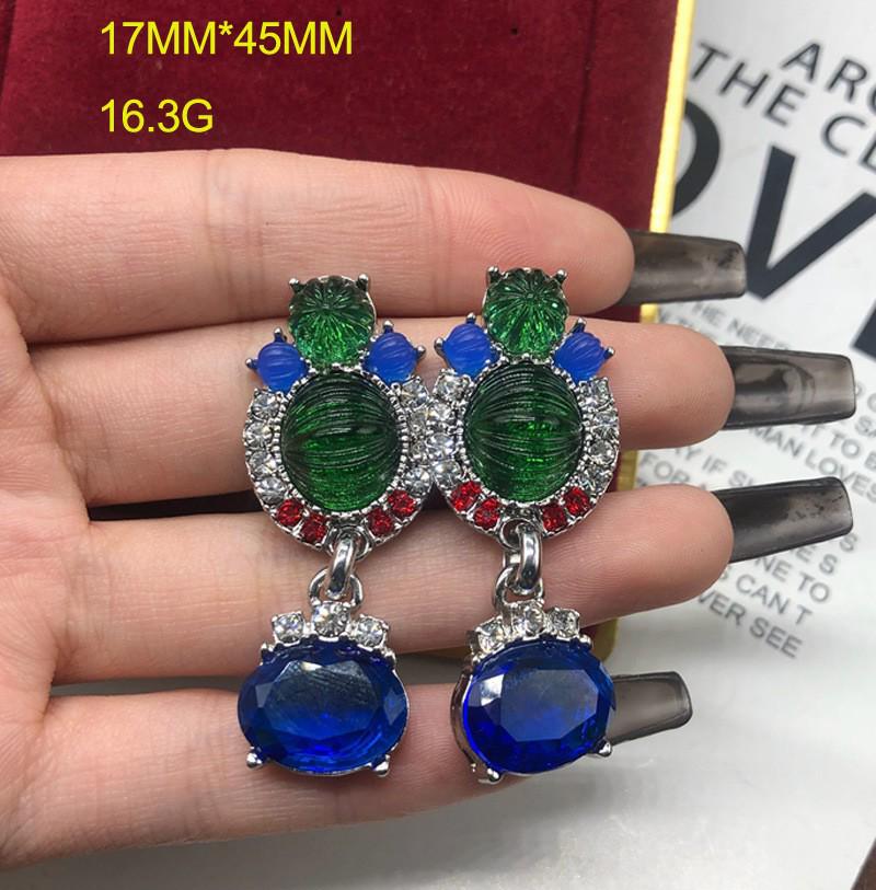 

Західний середньовічний намисто та сережки з блакитними стразами та дорогоцінним камінням - перебільшений висококласний дизайн