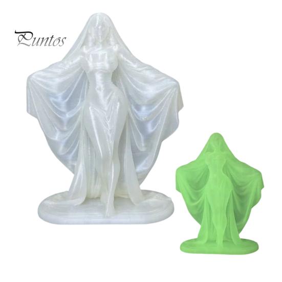 Halloween Sculpture Ornaments 3D Printed Goddess Statue, Gothic Minimalist Figurine, Modern Niche Home Accessories Mysterious for Office Desk