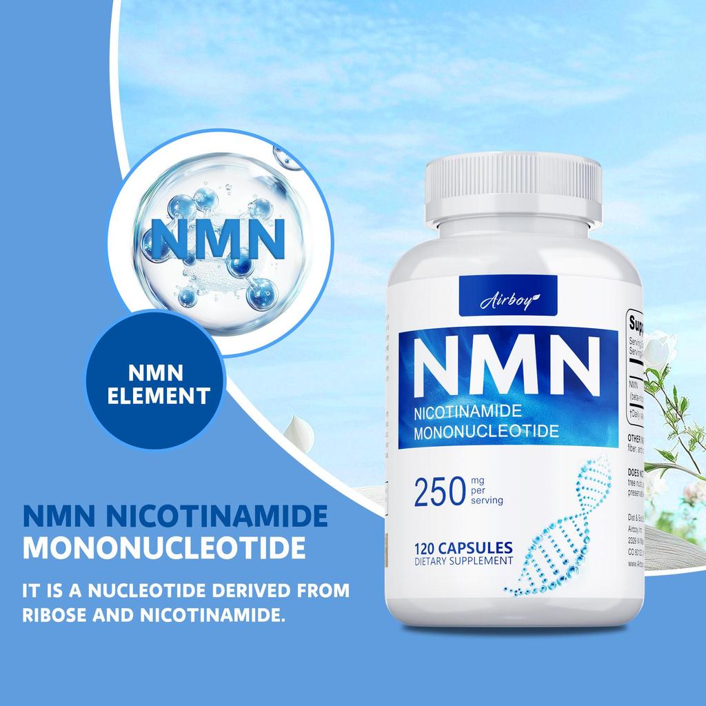 NMN Stabile Form von Niacinamid - NAD+ Mononukleotid Nahrungsergänzungsmittel - Aufhellung, Anti-Aging, Antioxidans