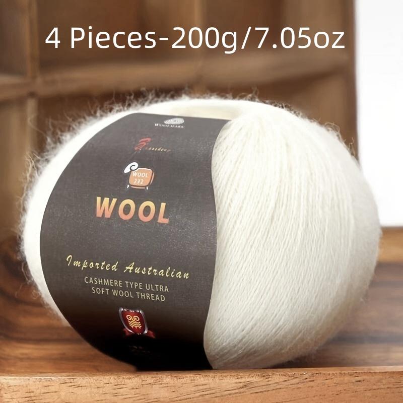 

6 шт. Пряжа из камвольной шерсти Многоцветный набор для вязания свитеров, брюк, шапок Мягкая и прочная 300 г всего