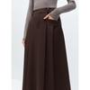 PEACEBIRD Women's Pleated A-Line Midi Skirt