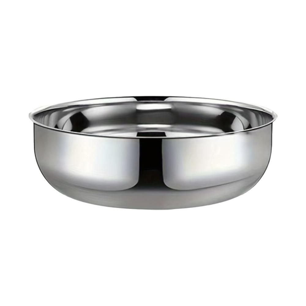 Stainless Steel Stainless Steel Mixing Bowl Large Capacity Large Mixing Bowls  Kitchen Utensil silver no lid