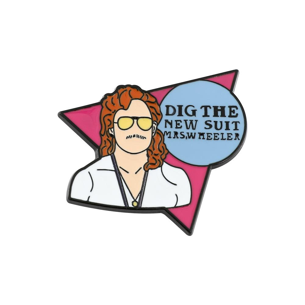 34 Odcinek Metalowa Odznaka Stranger Things Film Przygodowy Fantasy Postacie Filmowe i Telewizyjne Akcesoria Broszka ze Stopu Pin