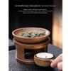 Candle Warmer Handmade Ceramic Aroma Burner Rustic Vintage Essential Oil Diffuser Ceramic Tealight Heated Tea Warmer Indoor Use