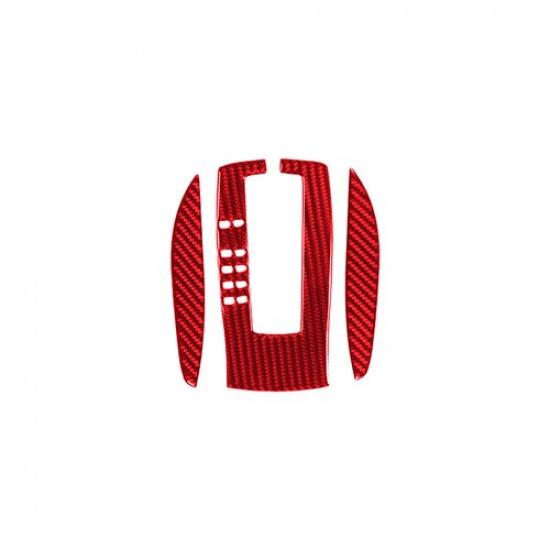 Carbon Fiber Car Automatic Gear Shift Bottom Cover For Chevrolet Camaro 10-15