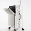 Aluminum Frame Carry-On Trolley with Spinner Wheels & Combination Lock