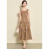 French Style Hollow-out Floral Layered Two-piece Dress Set