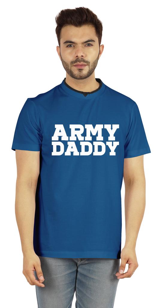 Inkmeso Men  s Tshirt For Military Pride Dad Graphic Quote   Army Daddy   Tee Cotton Jersey