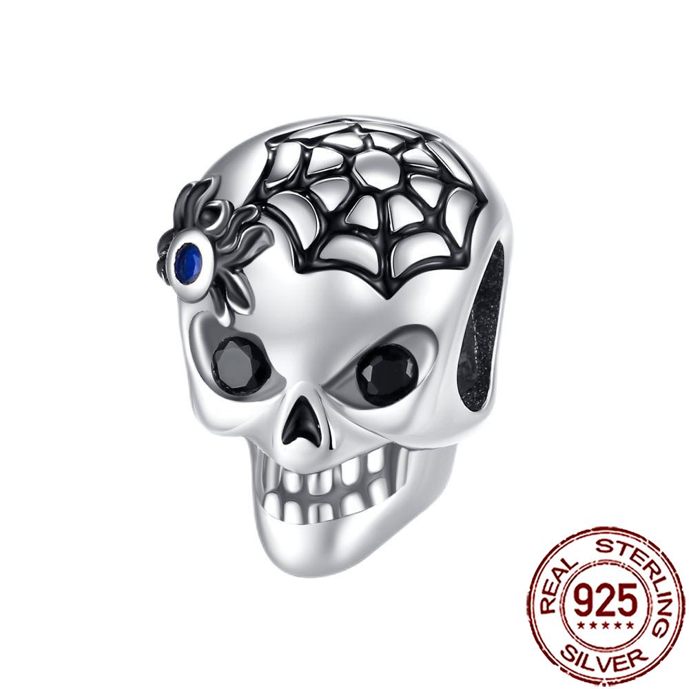 Gothic Charms Copper Halloween Nightmare Skull Skeleton Voodoo Doll Beads Fit Bracelet Necklace Diy Jewelry