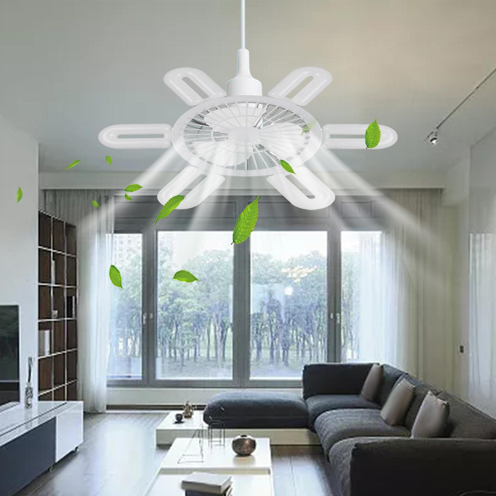 

Компактный вентилятор с цоколем E27 и управлением белый