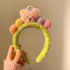 Adorable 2024 Cartoon Hair Tie & Plush Headband Set for Women - Cute Hair Accessories & Gift
