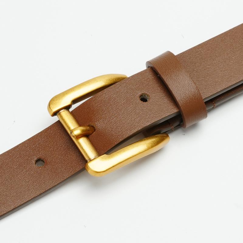 Cowhide Genuine Leather Women's Belt Suit Clothing Trousers Skirt Slim Accessories Belt Belt