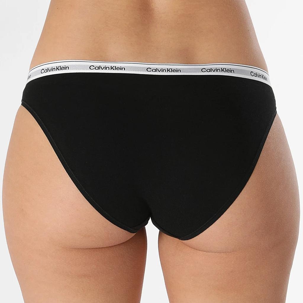 Calvin Klein Color Block Letter Comfortable Triangle Underwear 3-Pack Women Underwear Black QD5207-001