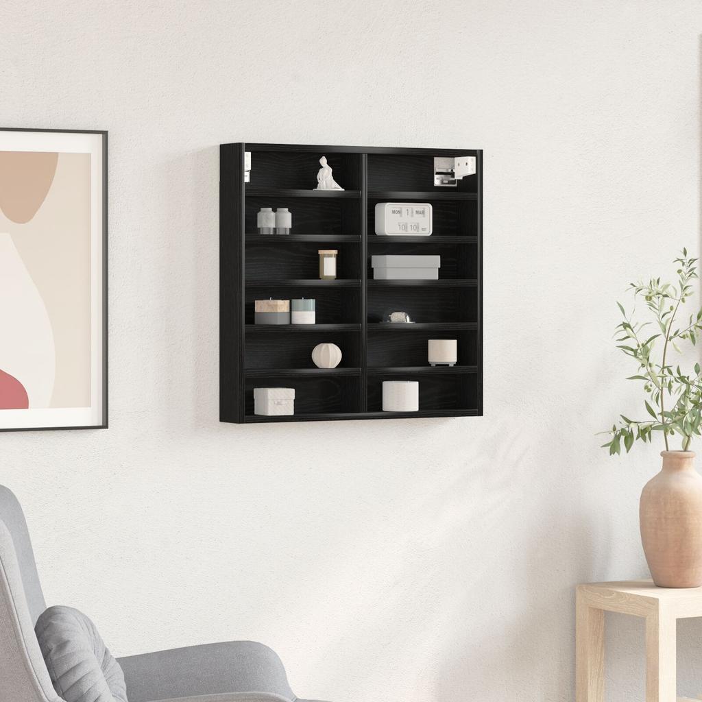 1 Wall Mounted Storage Shelf Display Cabinet, Ideal for Shelf Decorations in Living Room, Bedroom, Office, 100x8.5x75 cm