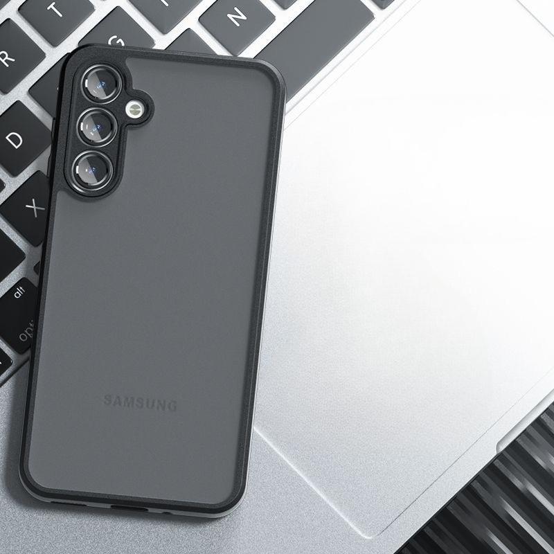 Suitable for Samsung A55 A16 Mobile Phone Case Skin Matte S25ultra Essence Hole Full Inclusive Airbag Anti Fall Protection Case