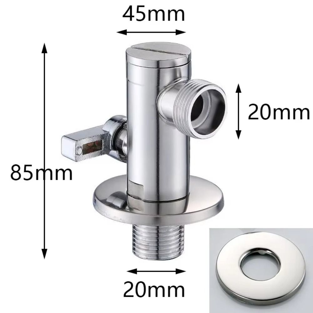 Water Saving Water Diversion Valve Space Saving Quick Opening Triangle Valve  Toilet Attachments