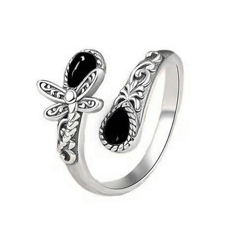 Moonstone spoon ring, Victorian vintage relief bow, Bosnian ring.