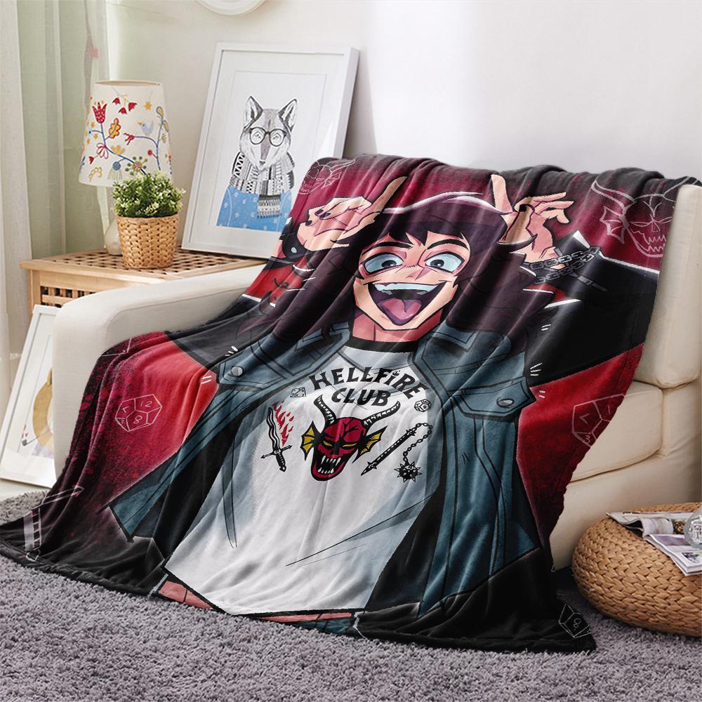 1 Stück Flanelldecke mit Cartoon-Druck, Hohe Qualität, Bequem für alle Jahreszeiten, Heimdekoration, Wärme und Komfort, Perfekt als Weihnachts- oder Geburtstagsgeschenk