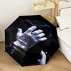 1PC Michael Jackson Automatic Umbrella - Suitable Travel Outdoor Portable Umbrella Birthday Gift Daily Essentials
