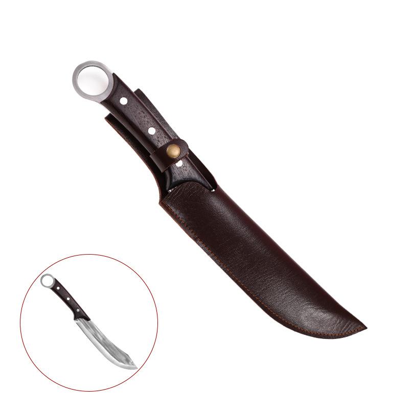 Boning Knife Chef Slice Fruit Cleaver Meat Kitchen Knives Hand Forged Blade Wood Handle Barbecue Cooking Steak Knife With Sheath