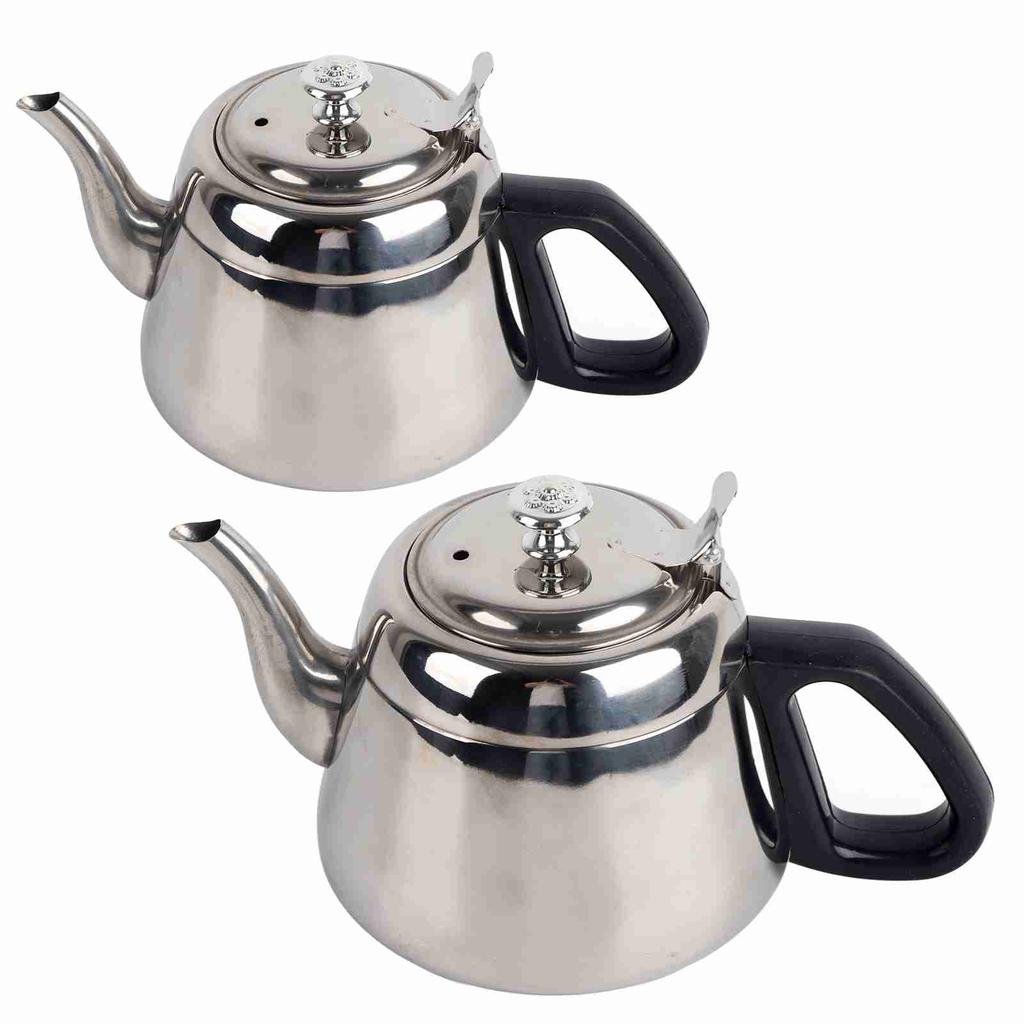 1.5L Stainless Steel Tea Pot Coffee Pot With Removable Filter Durable Hot Water Kettle For Loose Leaf Tea Home Restaurant Teawar