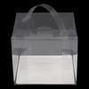 50Pcs Disposable Clear Cake Boxes with Lids, 6x6inch Food-Grade PET Plastic Bakery Packaging for Cake Cookie Pastry