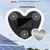 New Car Solar Triangle Window Heart-shaped Light Suction Cup LED Ambient Light  Wiring Free Atmosphere Neon Light Interior Parts
