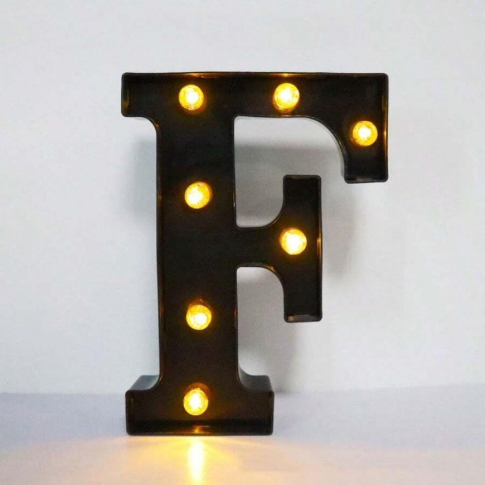 1PC 21.8cm LED Letter Light Luminous Letter and Number Night Light Suitable for Home Bar Wedding Birthday Party Decoration