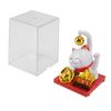 Small Bell Lucky Cat Solar Ornaments Light Energy Sensing Lucky Cat Mascot Statue Decoration for Home Car Office Gift