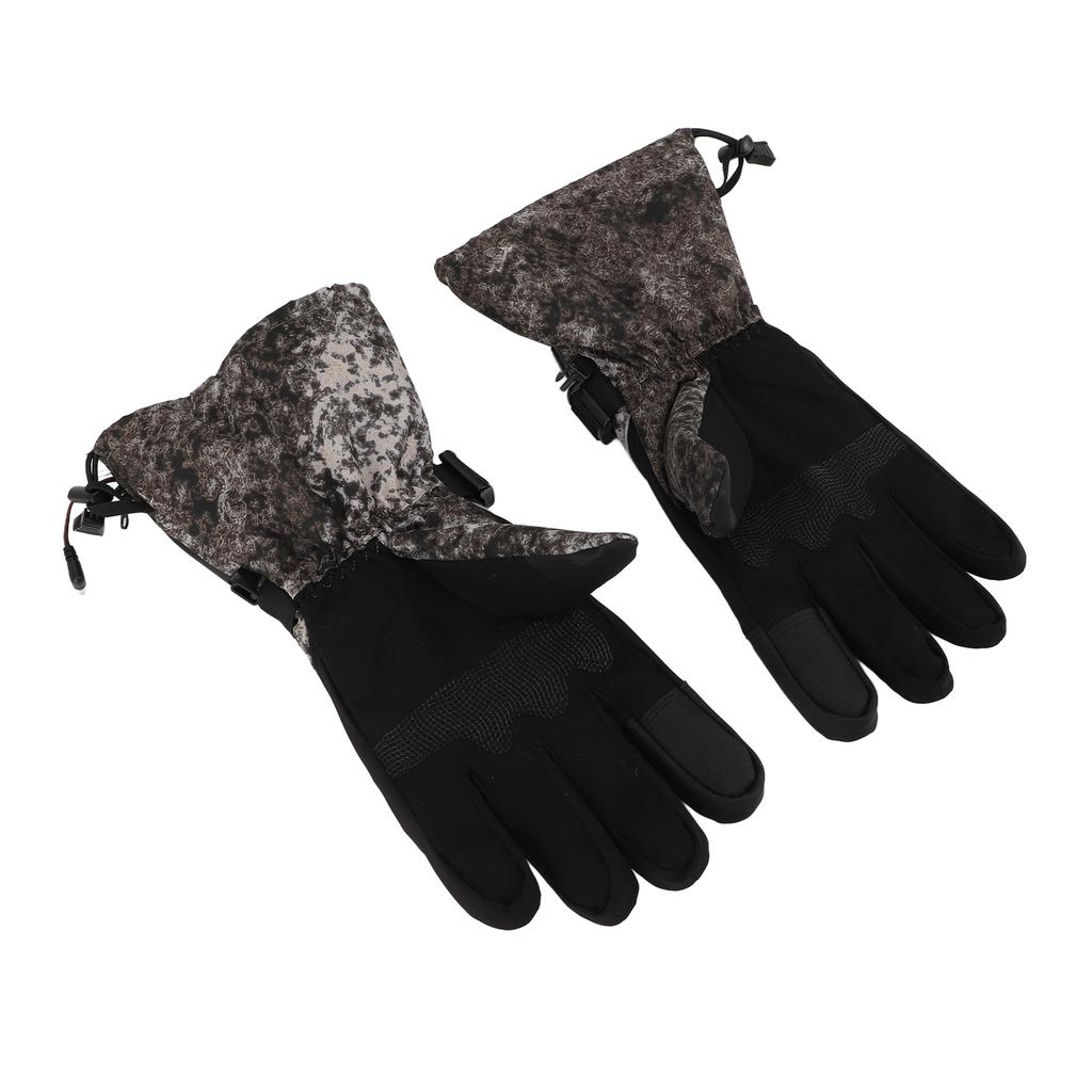 1Pair Heated Gloves DC Connection Battery Powered Touchscreen 3 Adjustable Temperature Electric