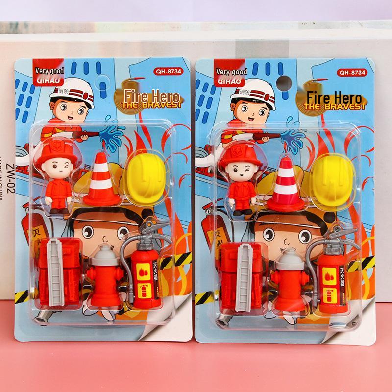 Adorable Cartoon Mini Eraser Set for Students – Perfect Back-to-School Gift