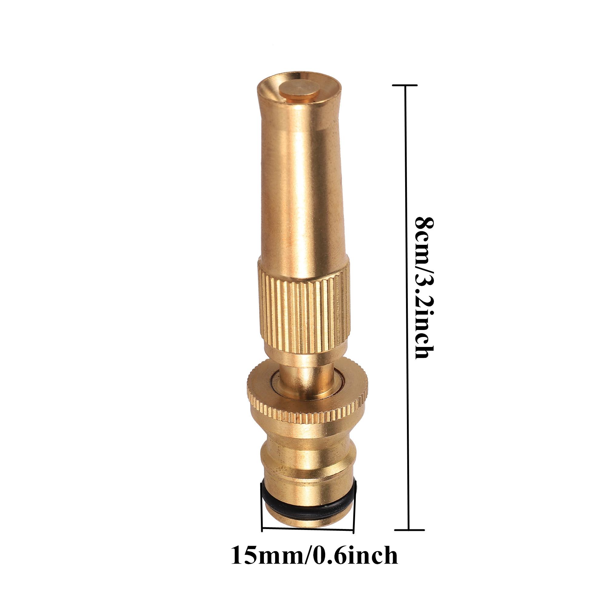 Garden Irrigation Spray Gun Adjustable Brass Sprinkler Garden Hose Sprinkler Car Washing Lawn Flower Bed Watering Water Gun