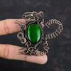 Green Fire Labradorite Pendant Copper Wire Wrapped Pendant Rabbit Design Pendant Handmade Gemstone Pendant Copper Jewelry Anniversary Gifts