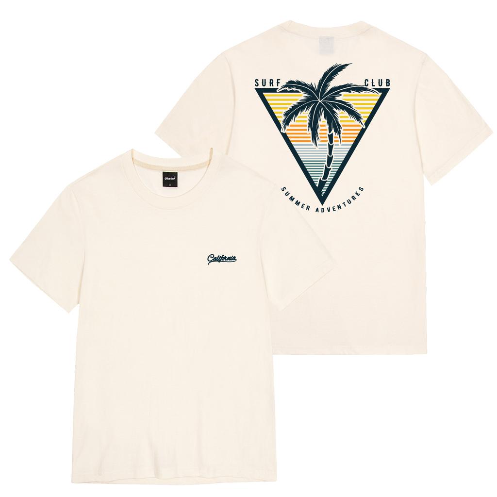 OKSTAR California Palm Tree Short Sleeve Tee