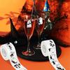 500Pcs Halloween Ghostly Sticker Removable Wrapping Label for Seal Envelope Invitation Card Packaging Scrapbooking