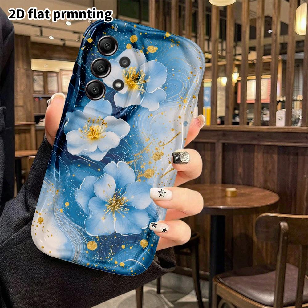 Phone Case: 2D Flat Samsung Galaxy A34 A35 M05 M06 S20 S22 S21 FE Plus 5G Protective Case, Artistic Flowers, Christmas and Halloween Gift