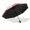 1pc Abstract Pattern Automatic Open/close, All-Season Portable Folding Umbrella, Travel, Everyday, Formal Events - Compact Luxury Parasol, Outdoor Acc