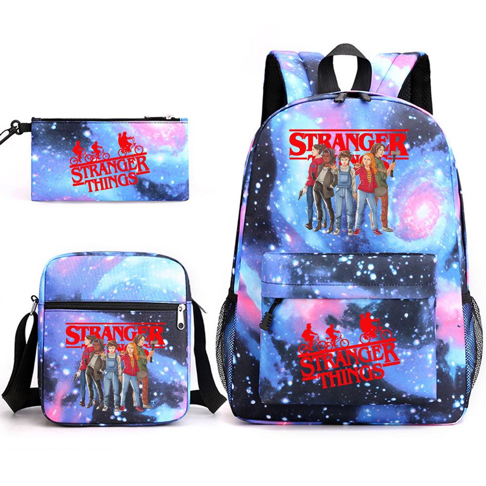 

Стиль Stranger Things Повсякденний Рюкзак Набір з Трьох Предметів 31*13*44cm