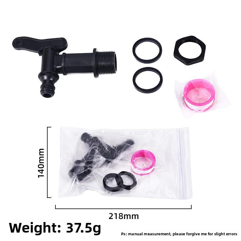 IBC Tote S60*6 Small Nozzle Connector Rain Barrel Connector Faucet Spout Garden Accessory Blue